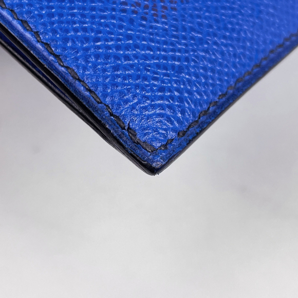 Hermès HERMES logo clutch bag H Couchbel blue 〇V women's - Picture 3 of 9